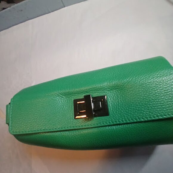 Kelly green leather handbag - Picture 4 of 6